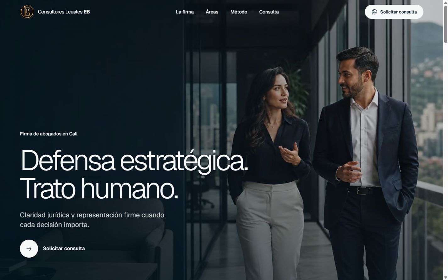 Portada del proyecto Consultores Legales EB